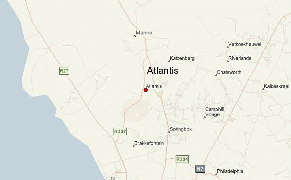 mapa atlantis Kapské Mesto 