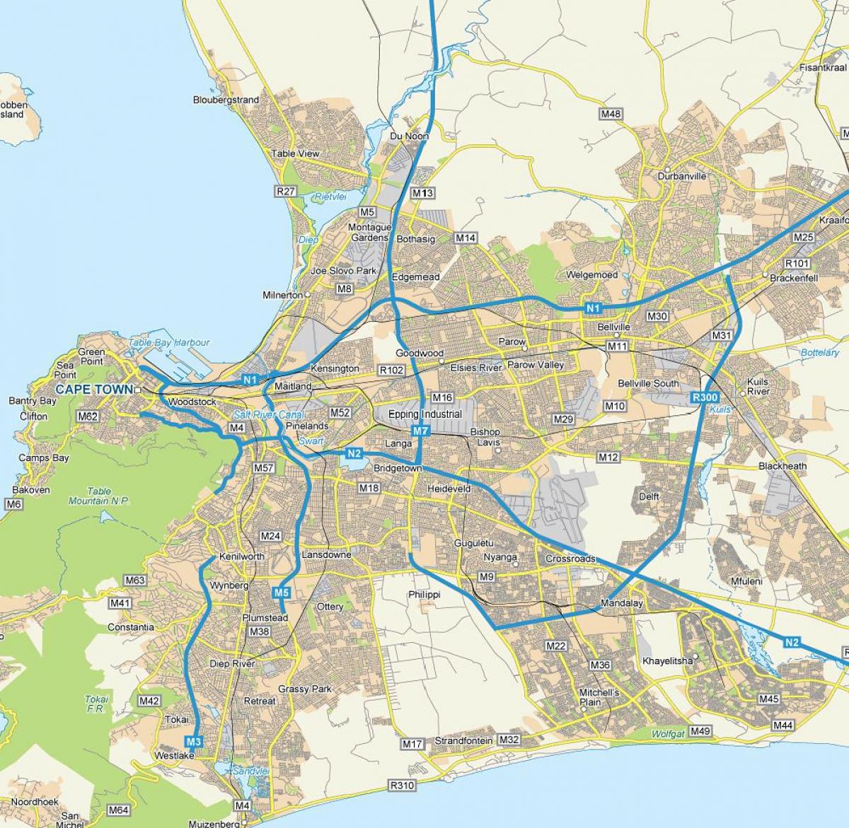 mapa epping Kapské Mesto