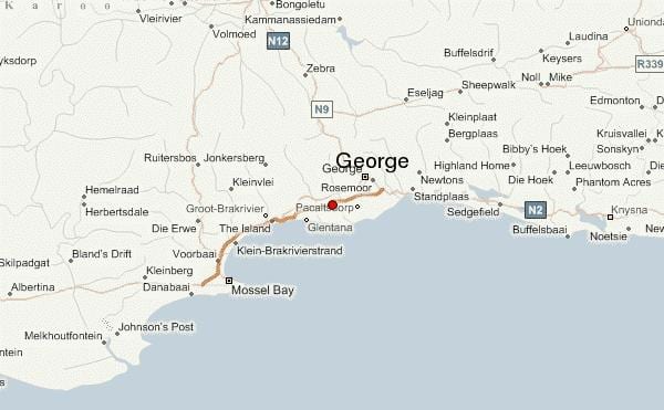 mapa george Kapské Mesto