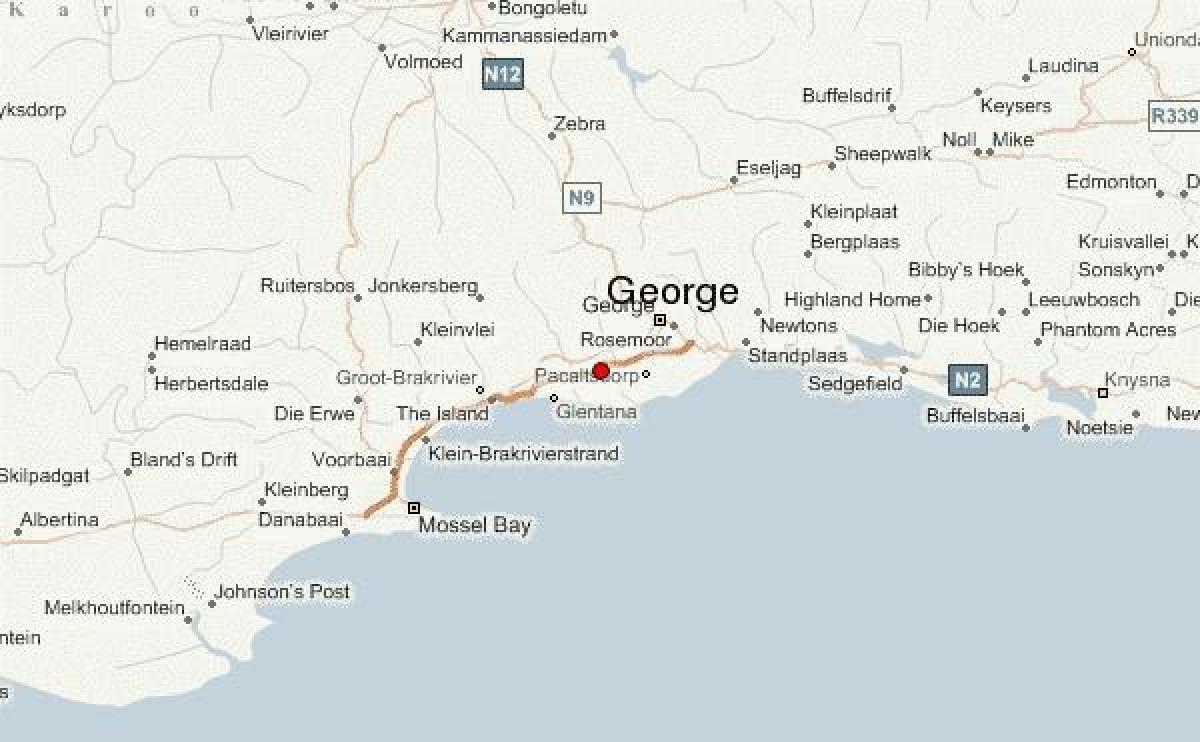 mapa george Kapské Mesto