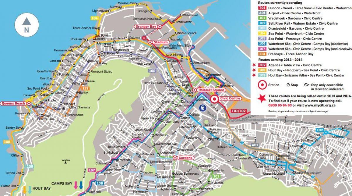 mapa golden arrow autobusová zastávka,