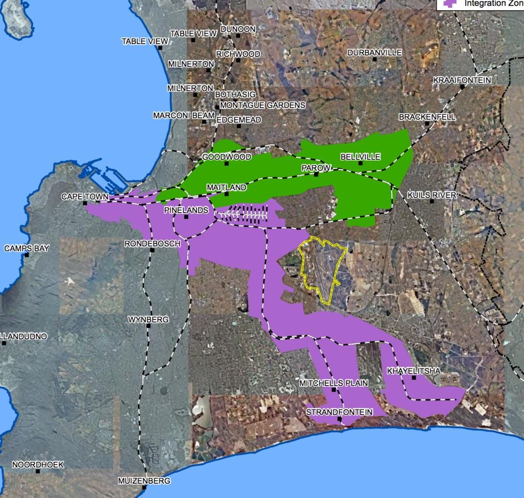 mapa goodwood Kapské Mesto