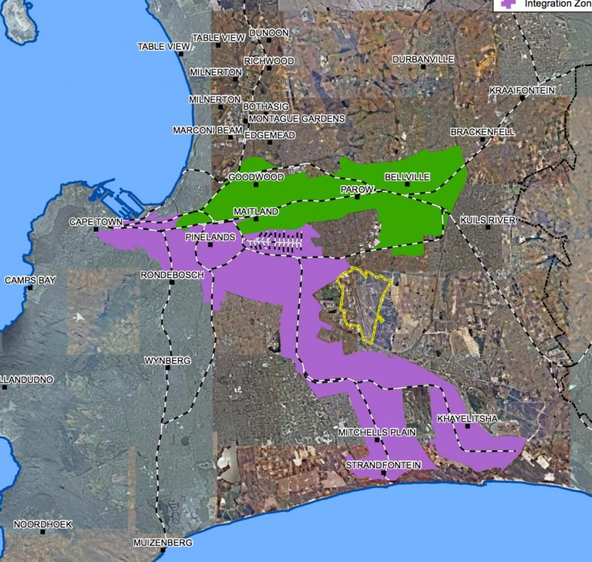 mapa goodwood Kapské Mesto