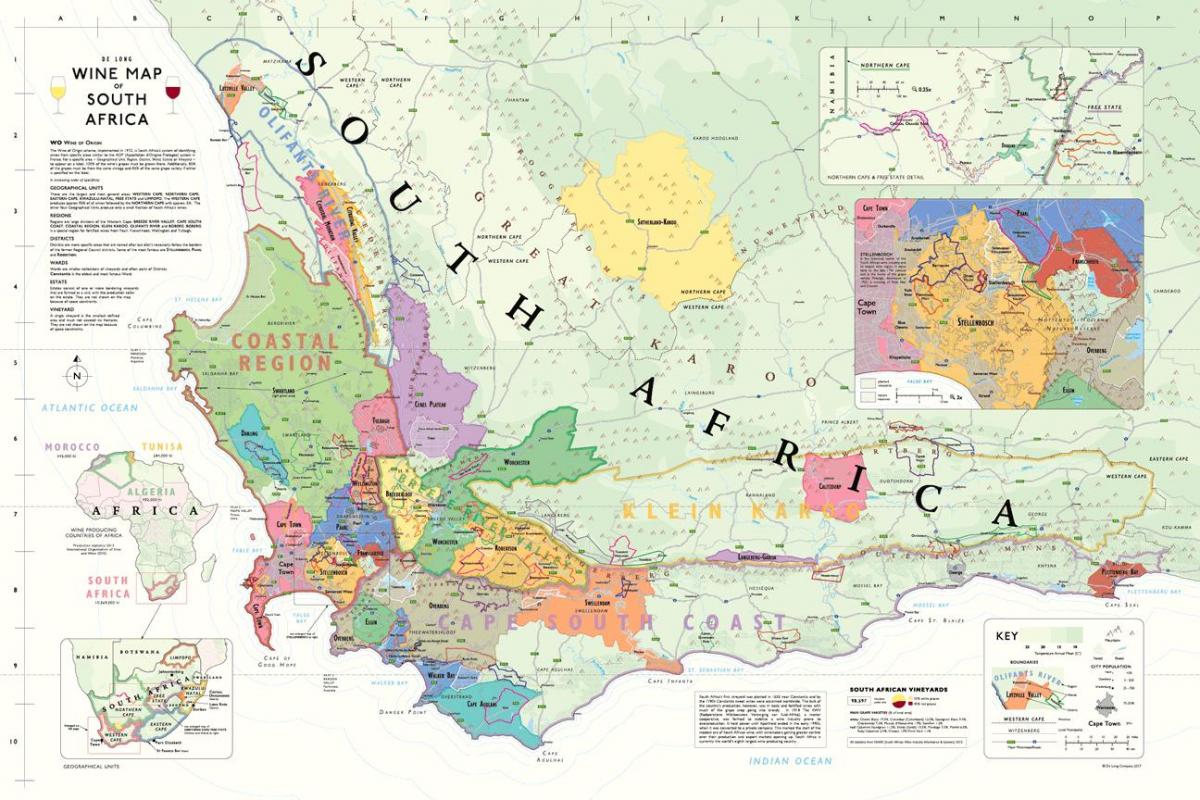 mapa franschhoek vinárstvo