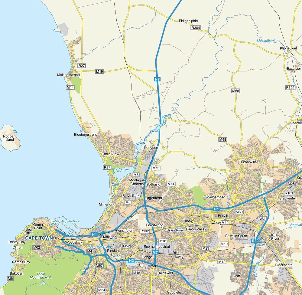 mapa mólu dunoon Kapské Mesto