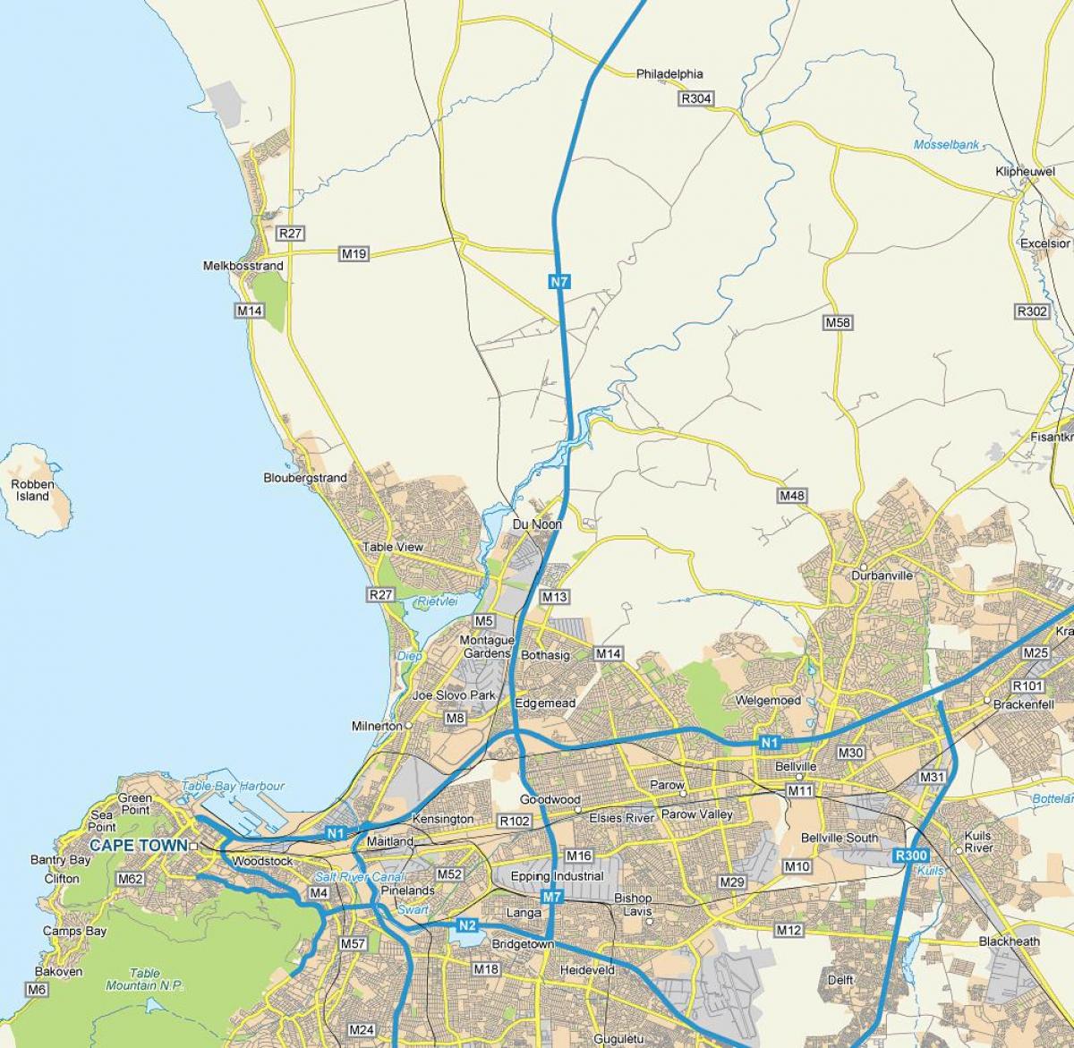 mapa mólu dunoon Kapské Mesto