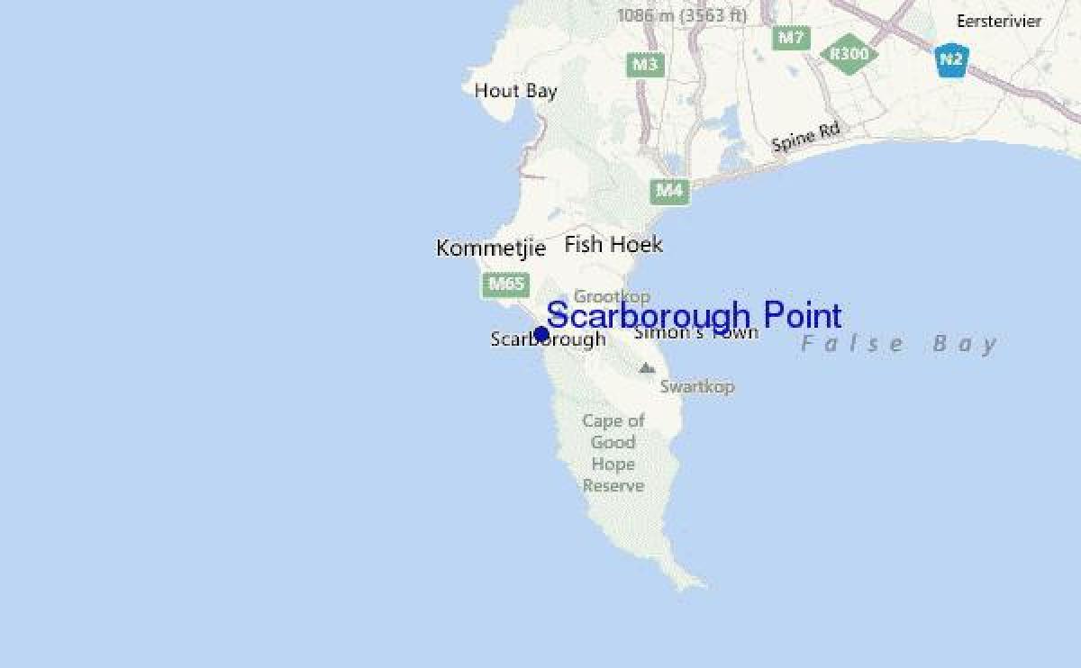 mapa Kapskom Meste scarborough
