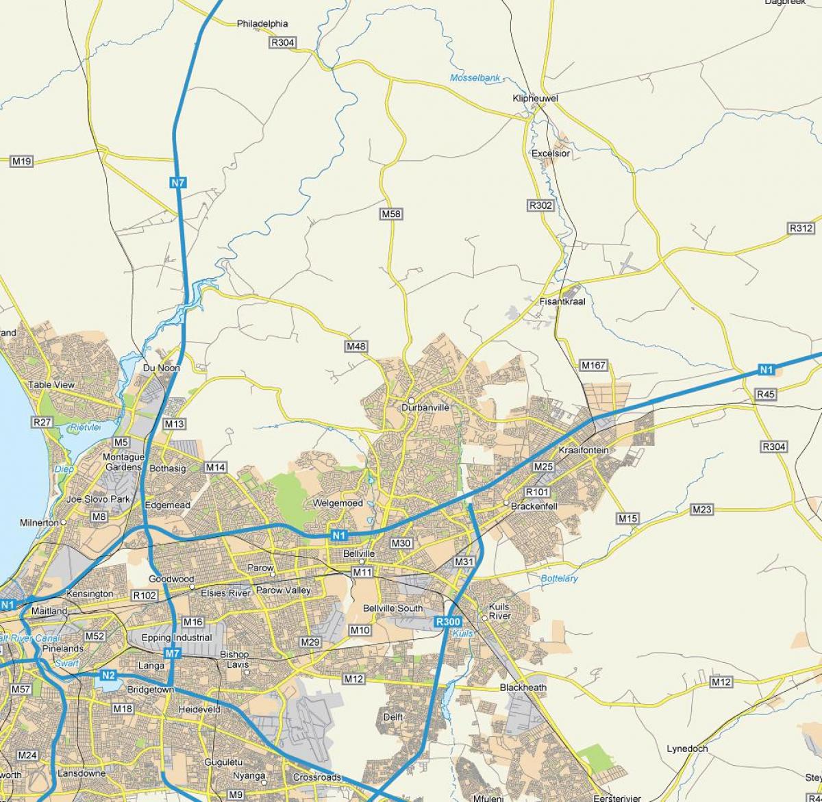 mapa uitzicht durbanville