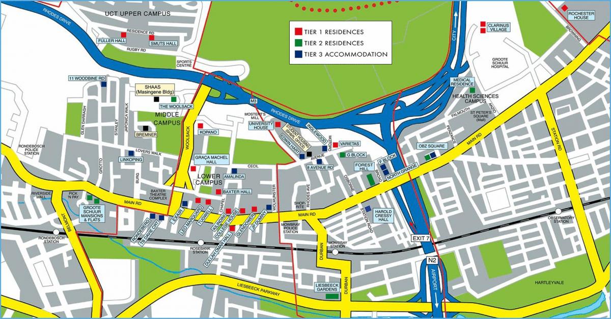 mapa university of Cape Town