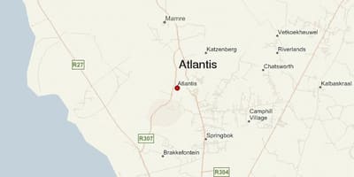 Mapa atlantis Kapské Mesto 