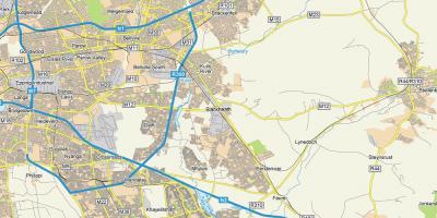Mapa blackheath Kapské Mesto