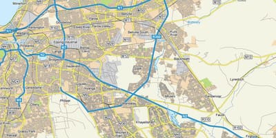 Mapa mesta delft Kapské Mesto
