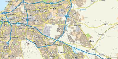 Mapa mesta delft Kapské Mesto