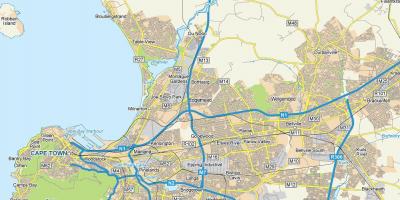Mapa edgemead Kapské Mesto