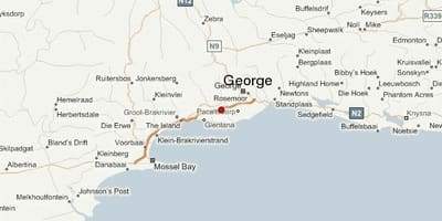 Mapa george Kapské Mesto