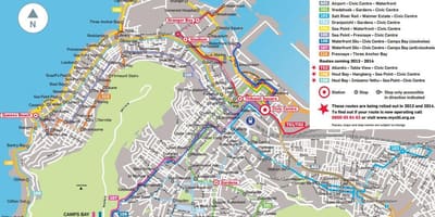Mapa golden arrow autobusová zastávka,