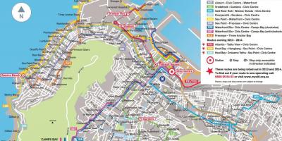 Mapa golden arrow autobusová zastávka,