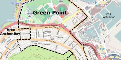 Green point v Kapskom Meste mapu