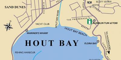 Mapa hout bay mapu Kapského Mesta