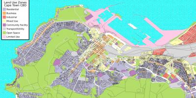 Cbd Kapské Mesto mapa