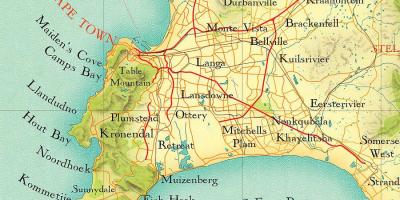 Kapské Mesto polohy na mape