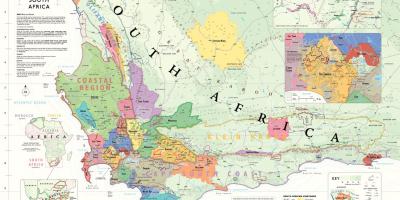 Mapa franschhoek vinárstvo