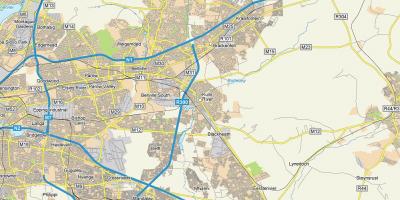 Mapa kuilsriver Kapské Mesto