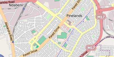 Mapa maitland Kapské Mesto