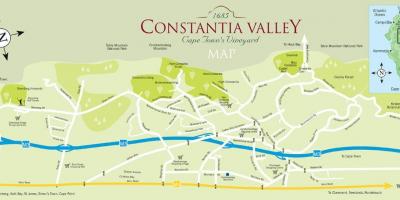Mapa constantia Kapské Mesto