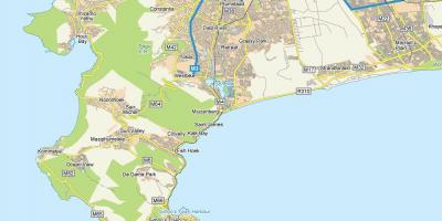 Mapa muizenberg Kapské Mesto