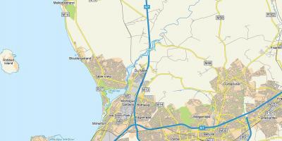 Mapa mólu dunoon Kapské Mesto