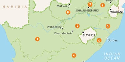 V kapskom Meste sa mapa