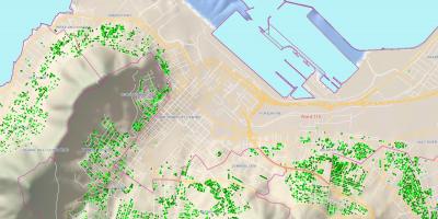 Mapa mesta Kapské Mesto zverencov