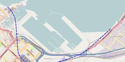 Mapa strand street Kapské Mesto