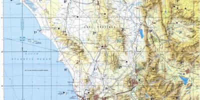 Kapské Mesto topografických máp